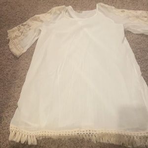 Umgee dress size medium.. ivory . Only worn once
